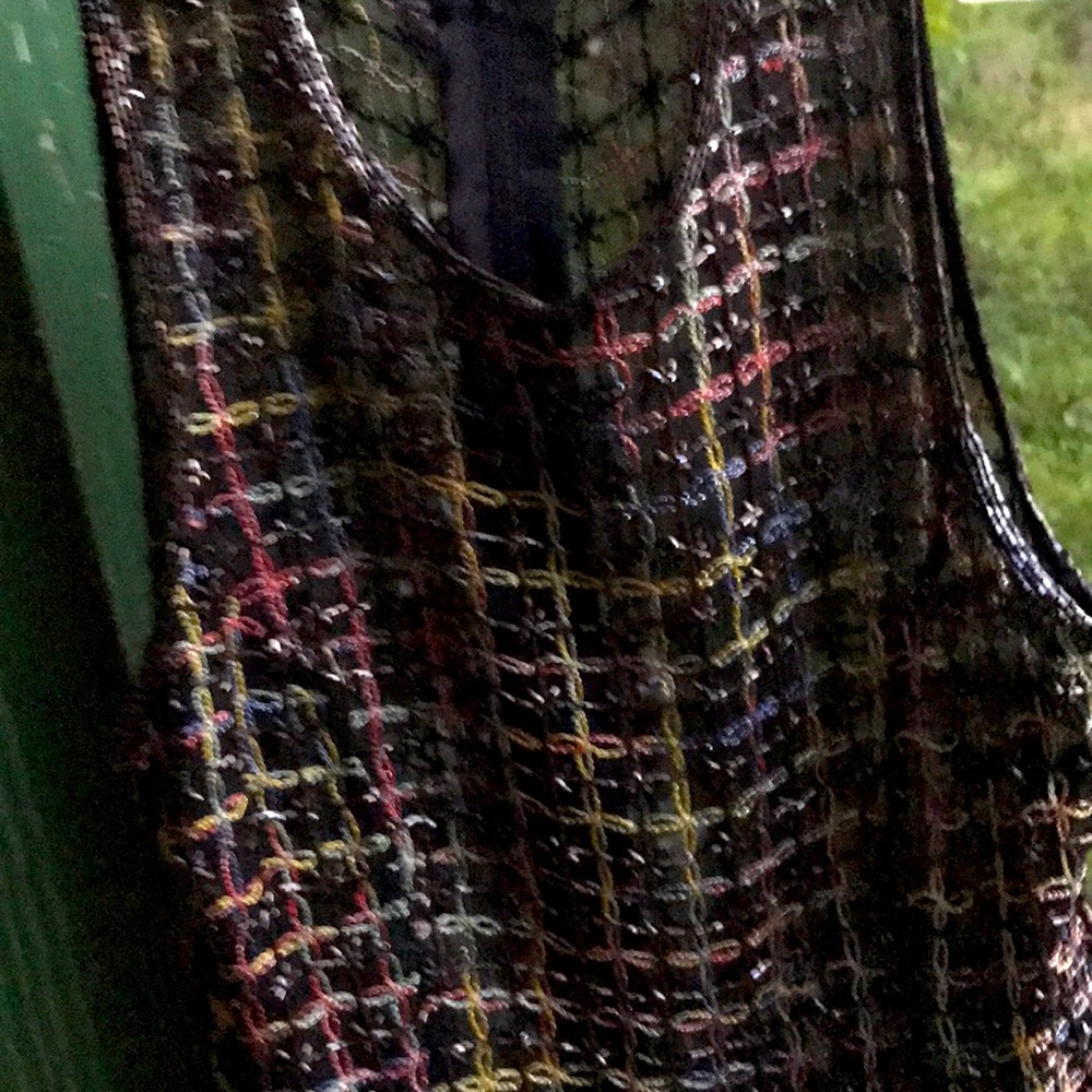 Looks handmade one piece top all beadwork